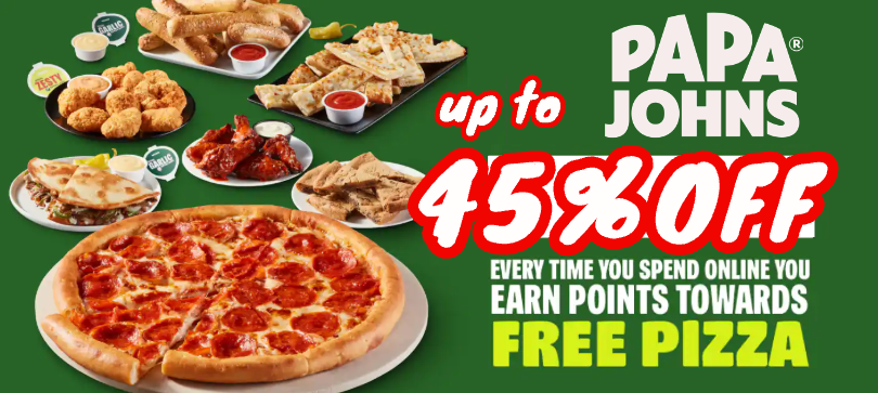 Papa John's Pizza Coupons & Discount
